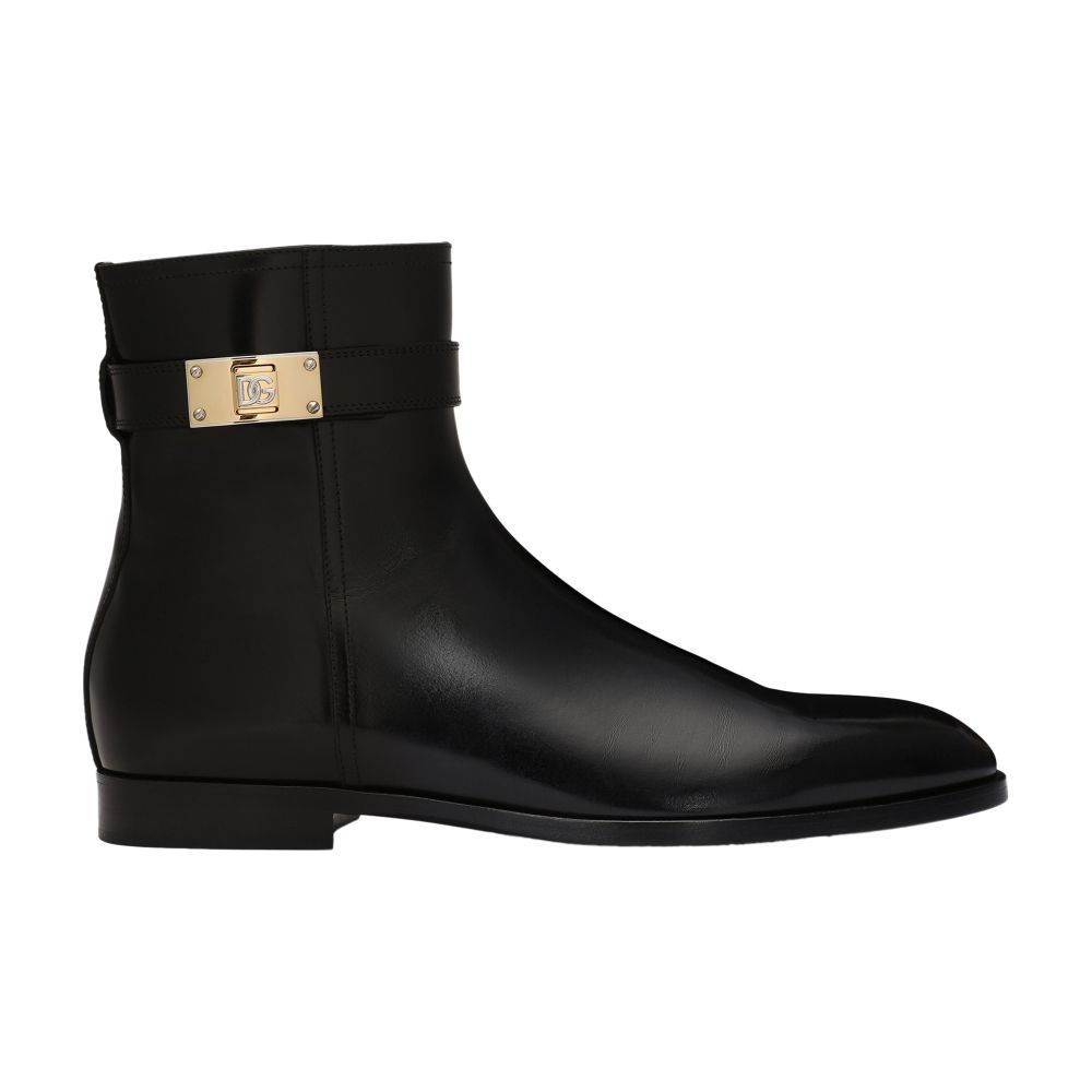 Dolce & Gabbana Brushed calfskin ankle boots