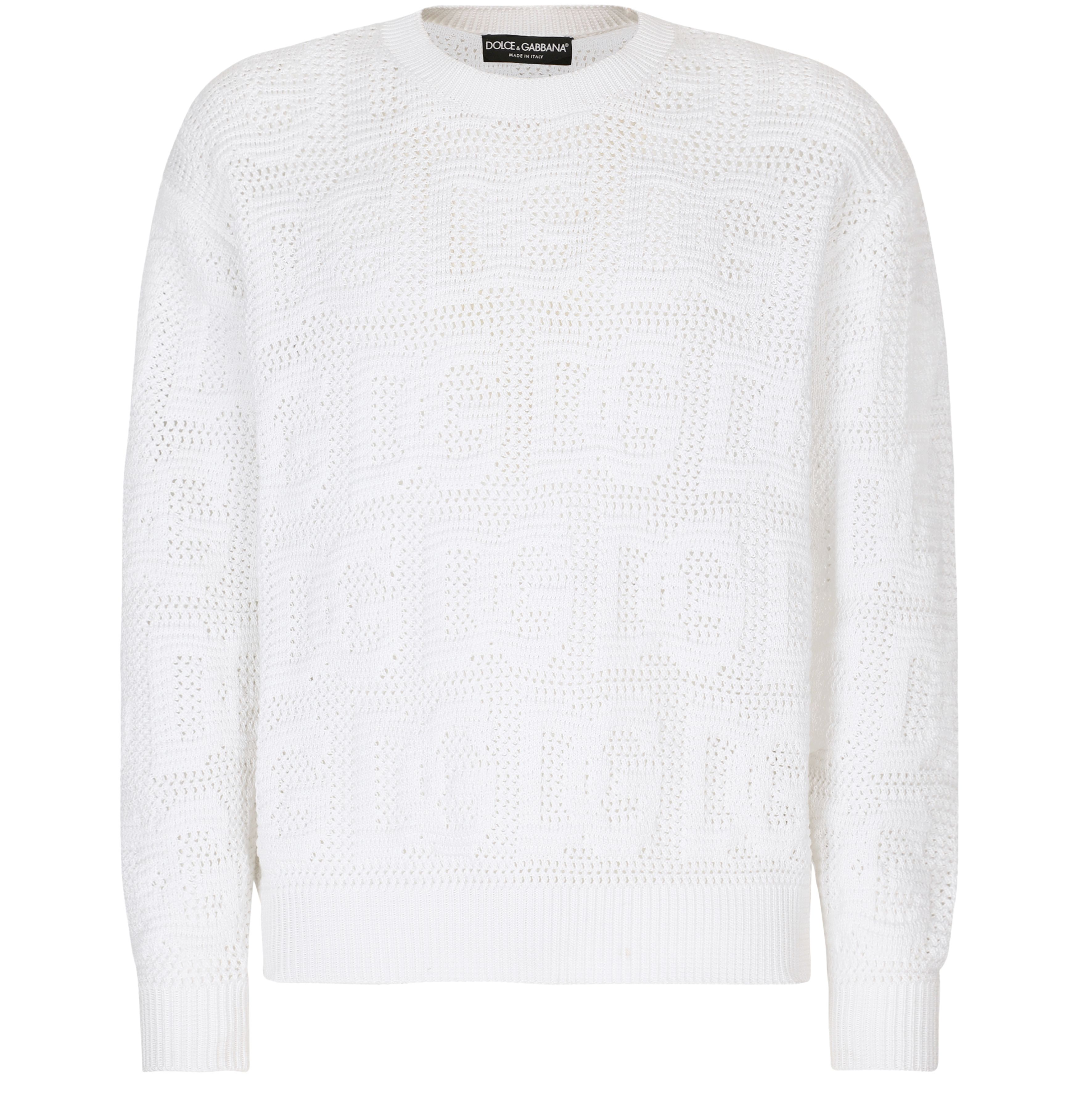 Dolce & Gabbana Cotton jacquard sweater