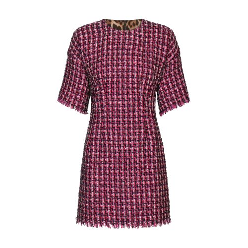 Dolce & Gabbana Short tweed fit-and-flare dress