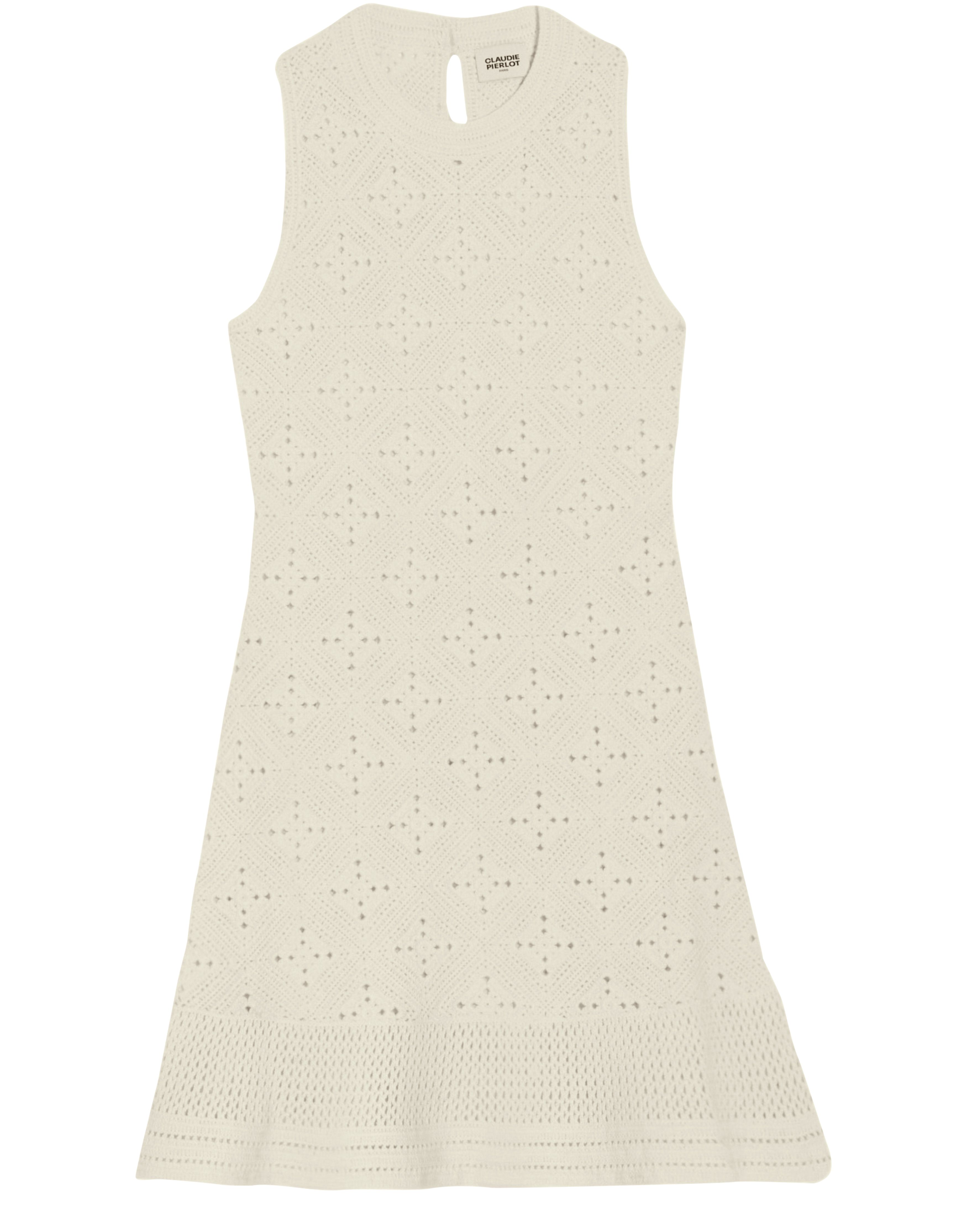  Openwork cotton mini dress