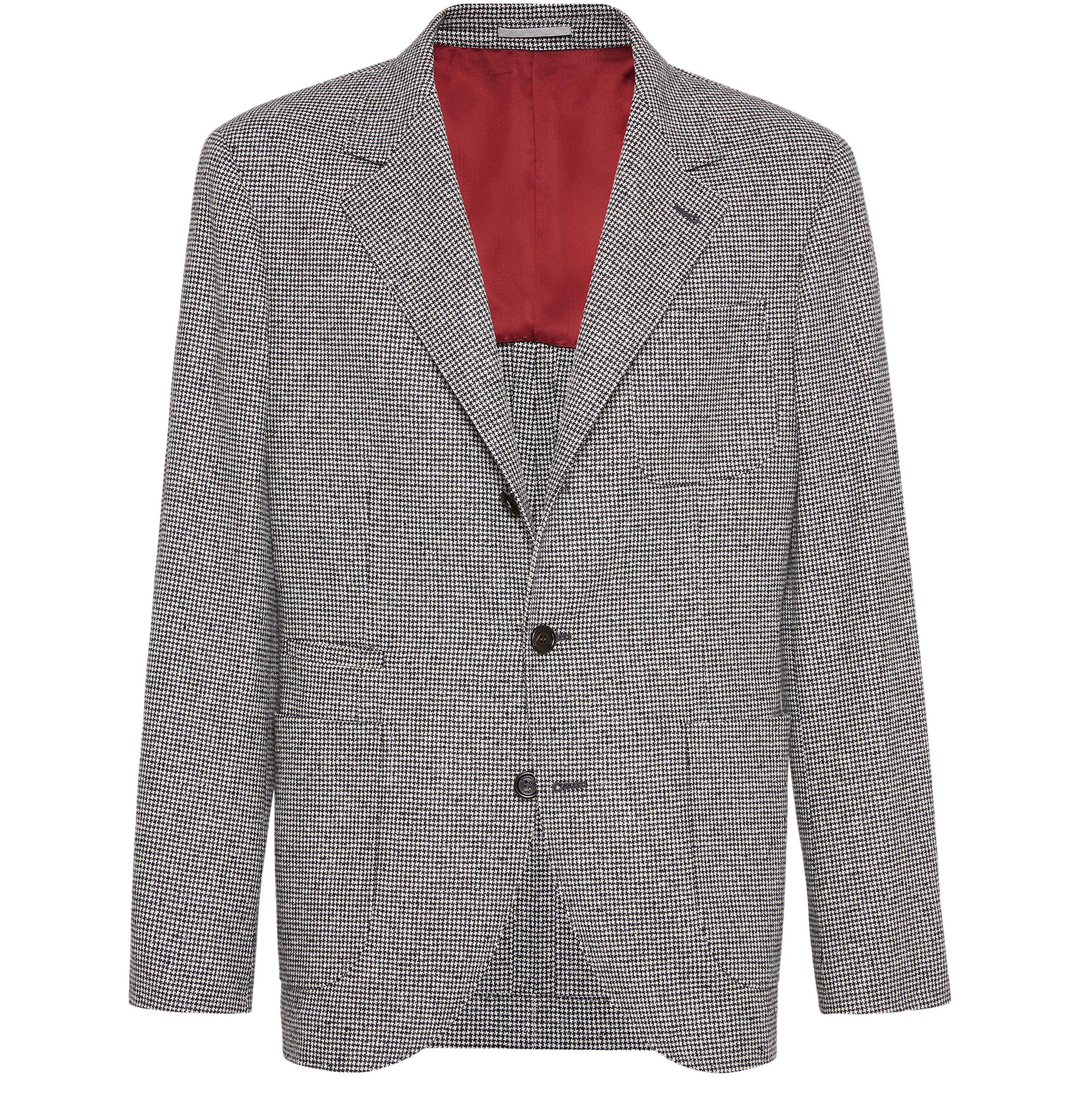 Brunello Cucinelli Deconstructed houndstooth jacket