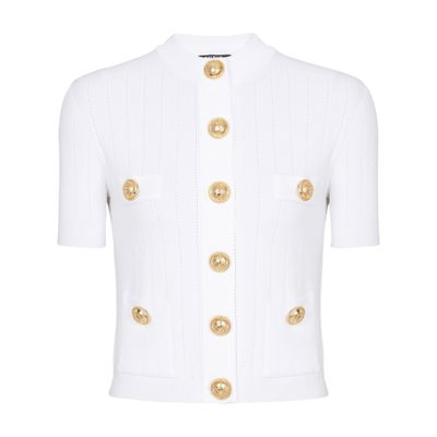 Balmain Buttoned knitted cardigan