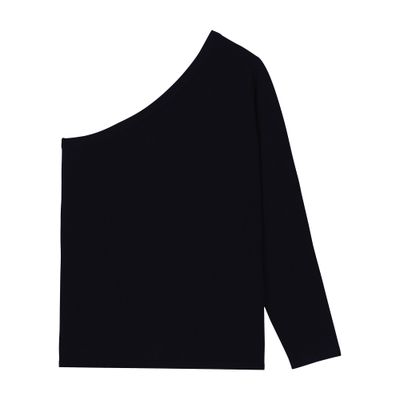  Anjela asymmetric wool and cashmere sweater