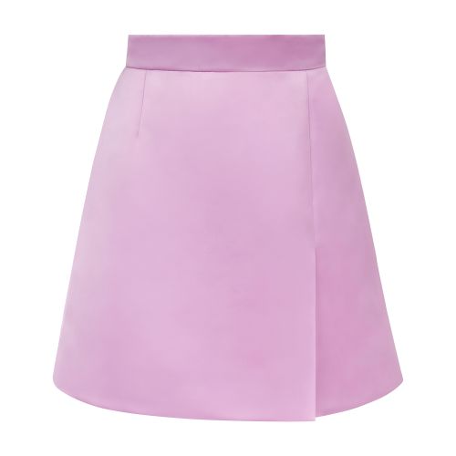 Nina Ricci Mini a-line satin skirt