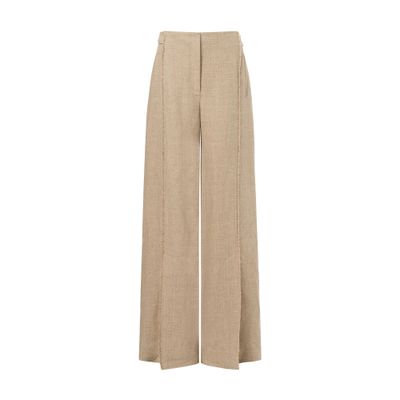 Alberta Ferretti Palazzo trousers in basketweave