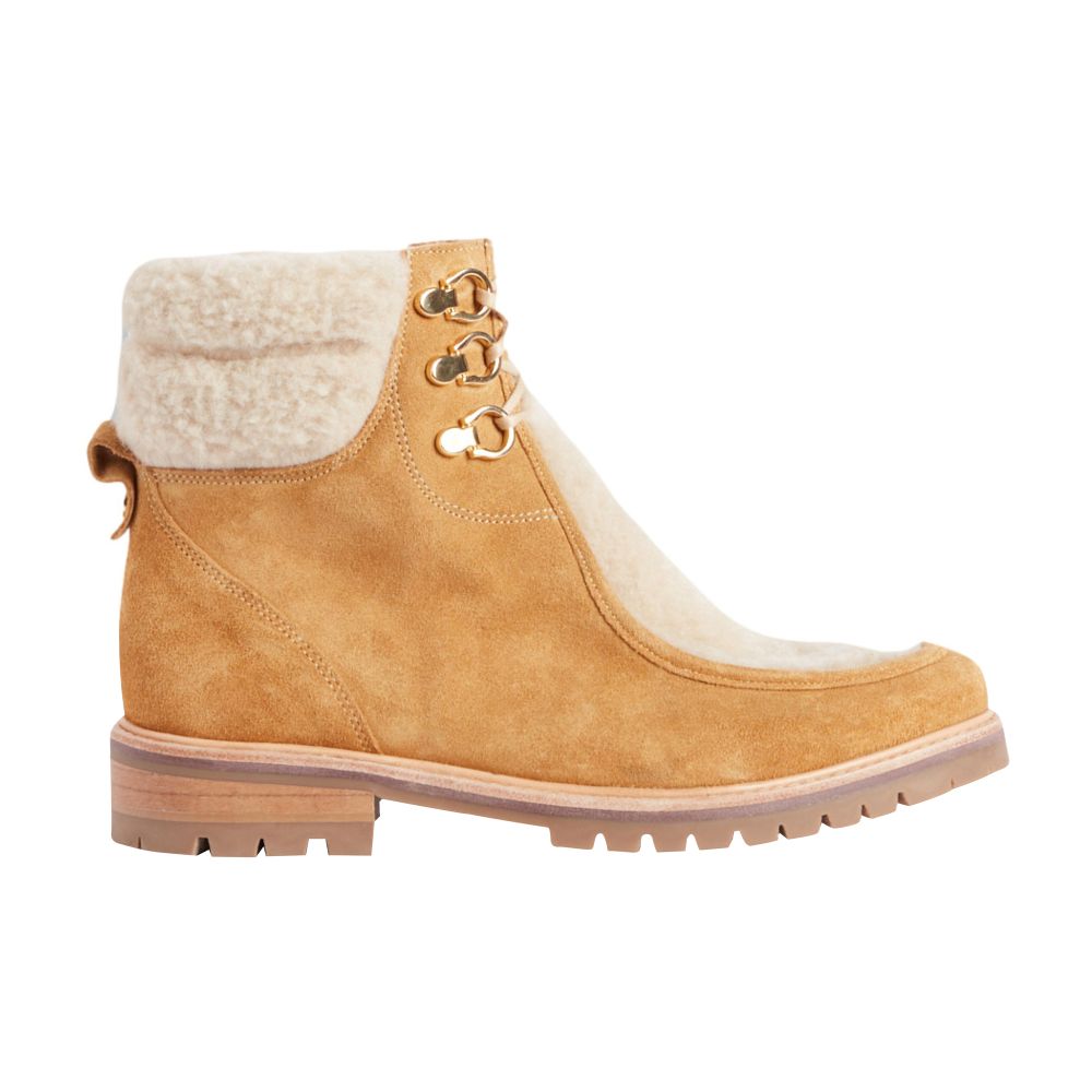  Deerskin toffee ankle boots