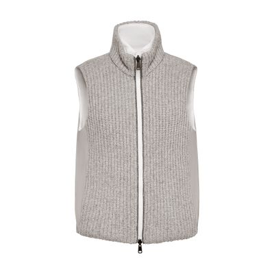 Brunello Cucinelli Reversible sleeveless puffer jacket