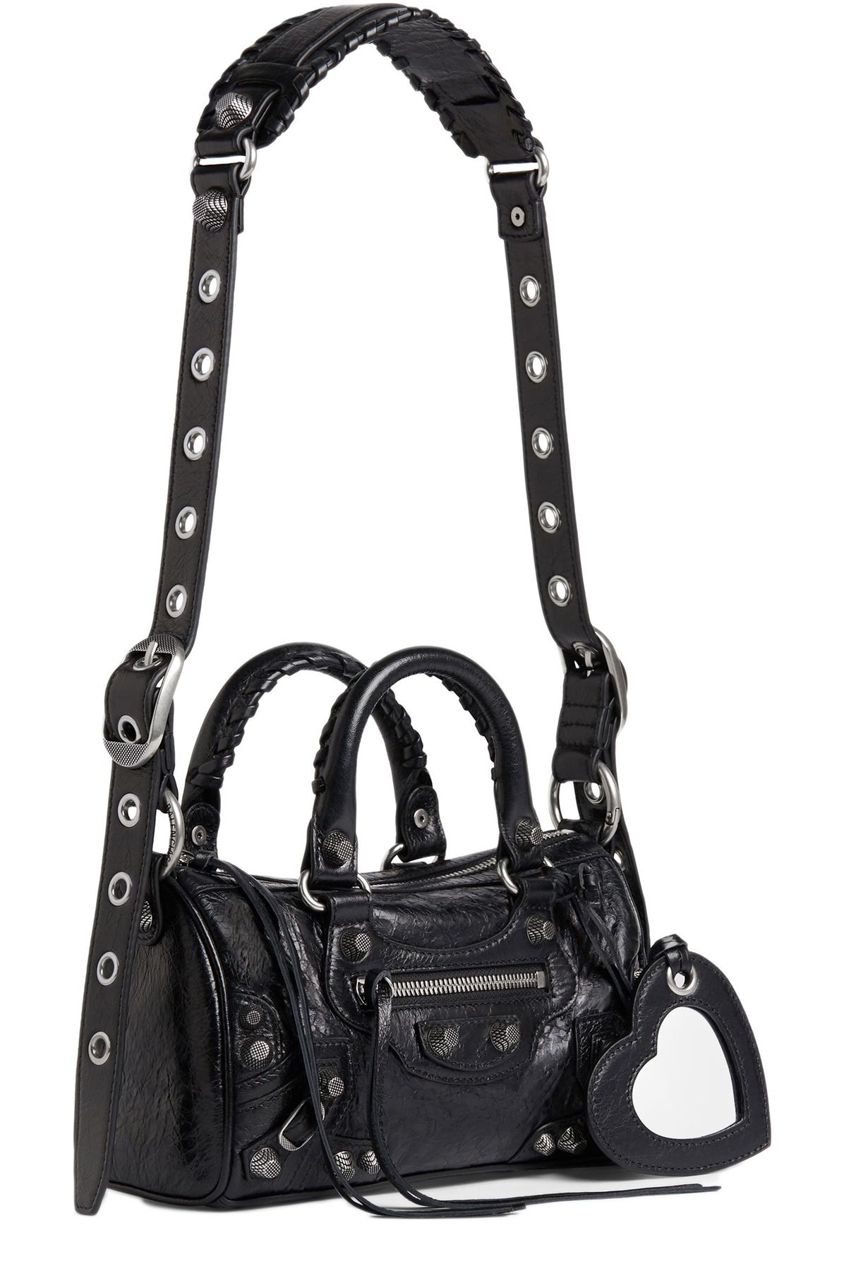 Balenciaga Le Cagole Mini Duffle Bag in Arena lambskin