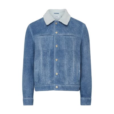 Loewe Denim jacket with shearling collar