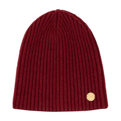 Dolce & Gabbana Knit cashmere hat with DG patch