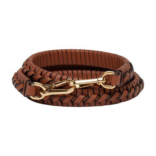 Loewe Braided leather bag strap