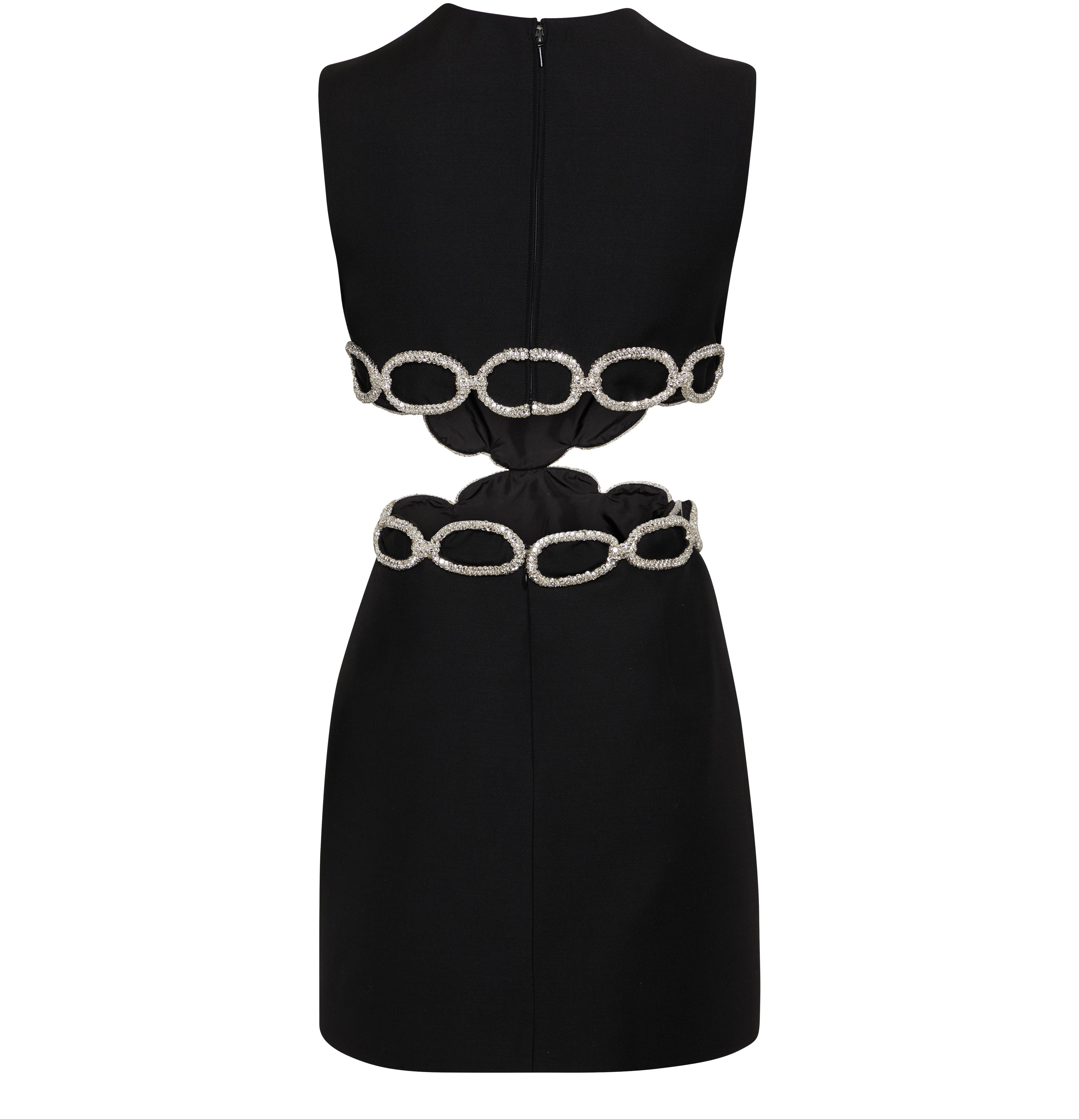 VALENTINO GARAVANI Embroidered dress with cutouts