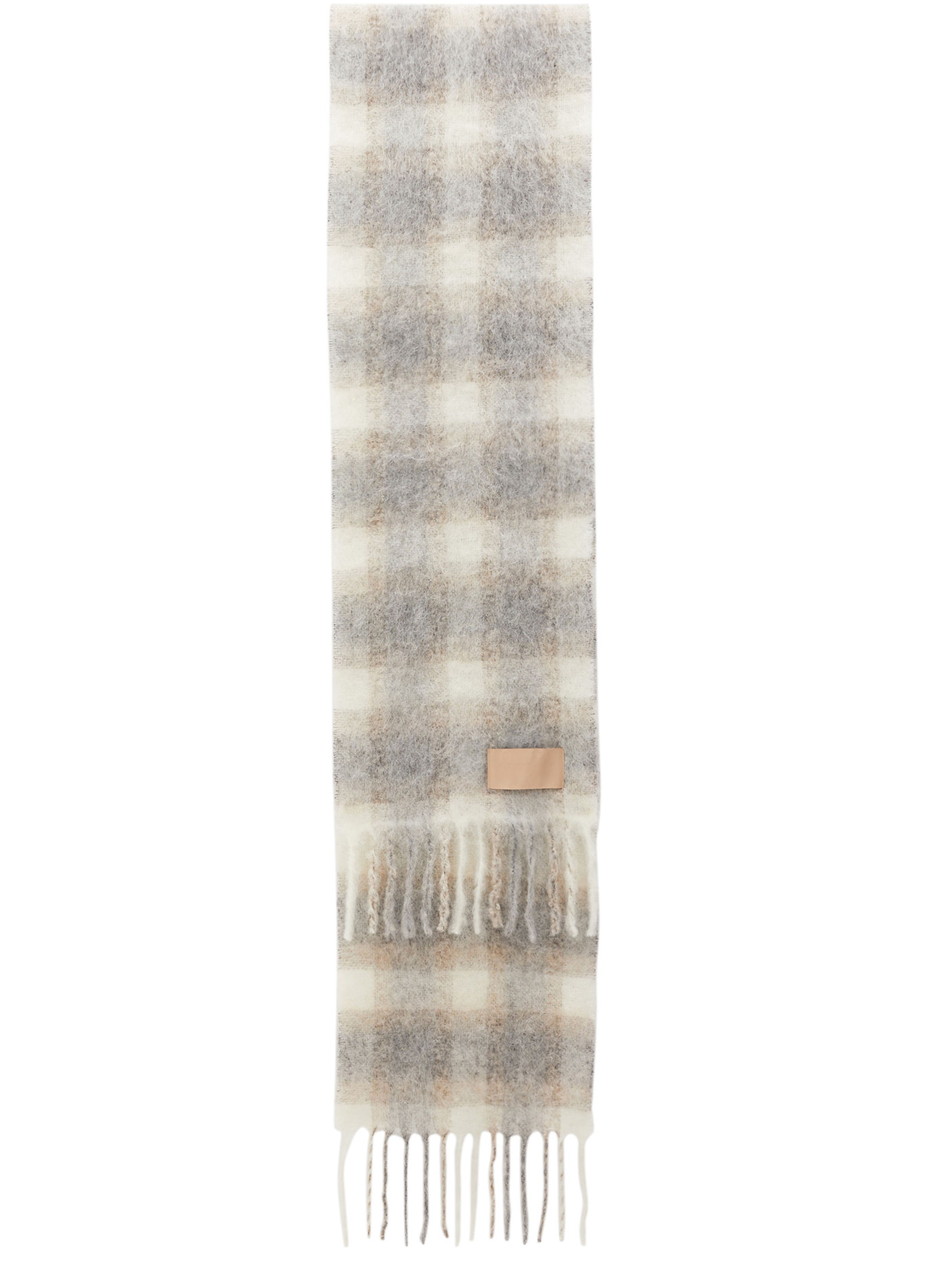 Filippa K Mohair blend check scarf