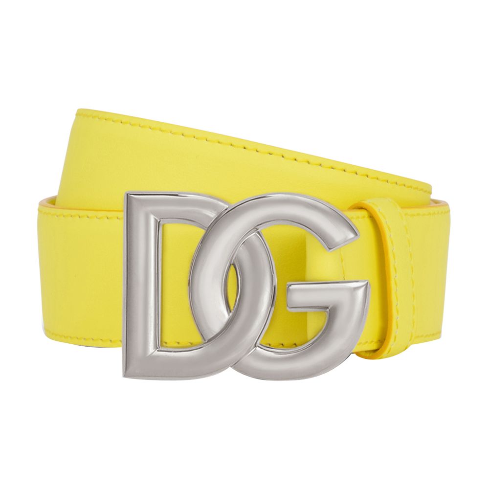 Dolce & Gabbana Calfskin belt with DG logo