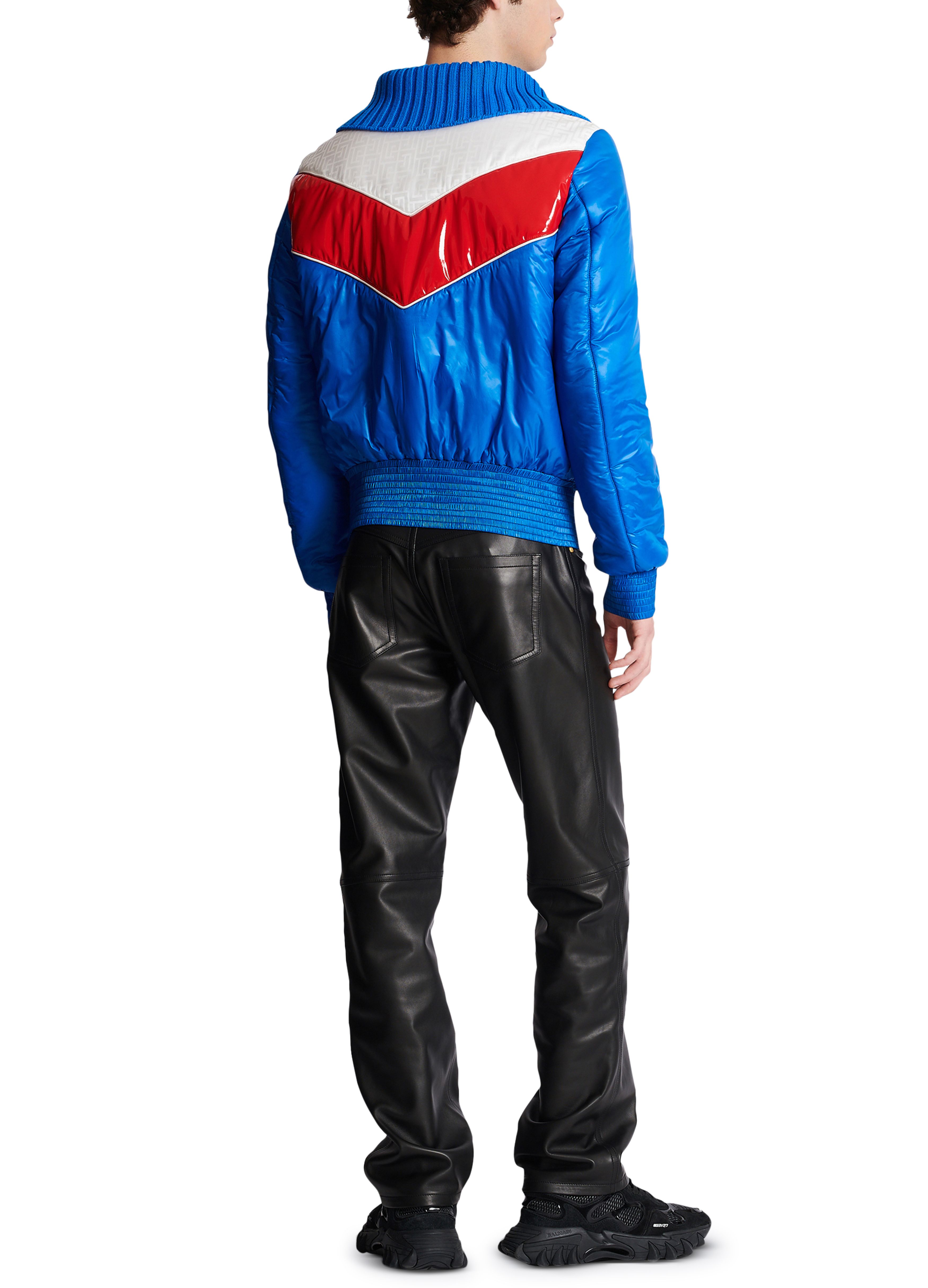 Balmain Contrast nylon jacket / Contrast yoke jacket