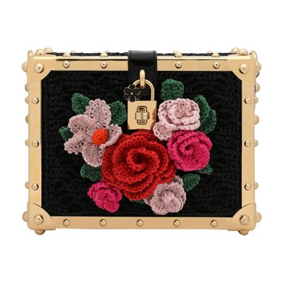 Dolce & Gabbana Raffia crochet Dolce Box bag