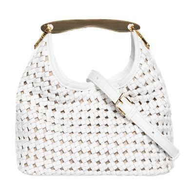 Elleme Boomerang small woven leather bag