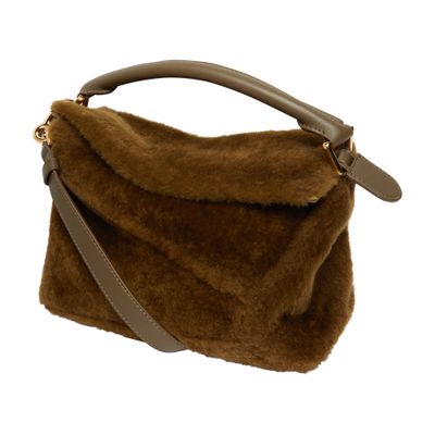 Loewe Small Puzzle bag in shearling