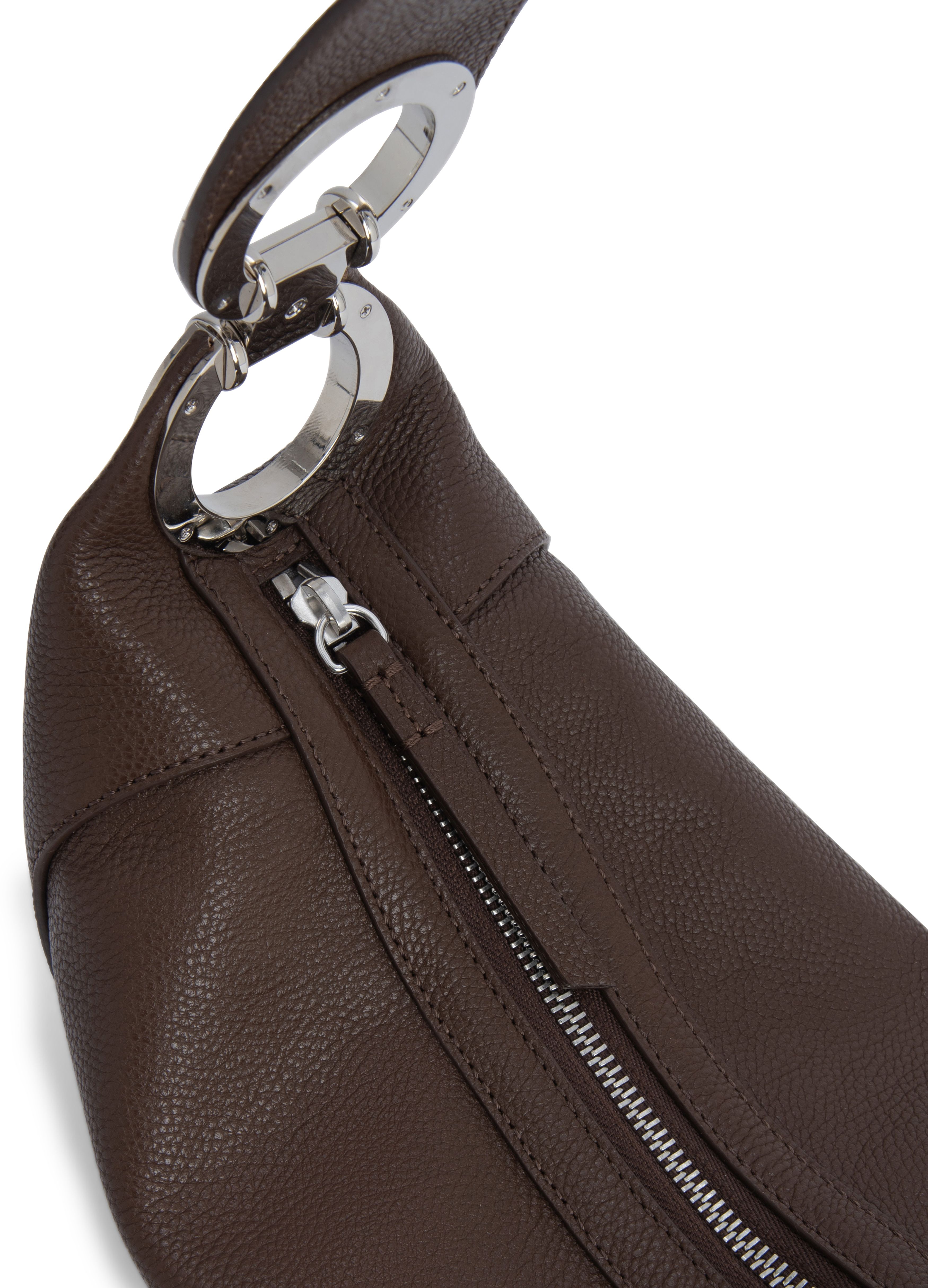 BY FAR Amira Small Grain Calf Leather Shoulder Bag