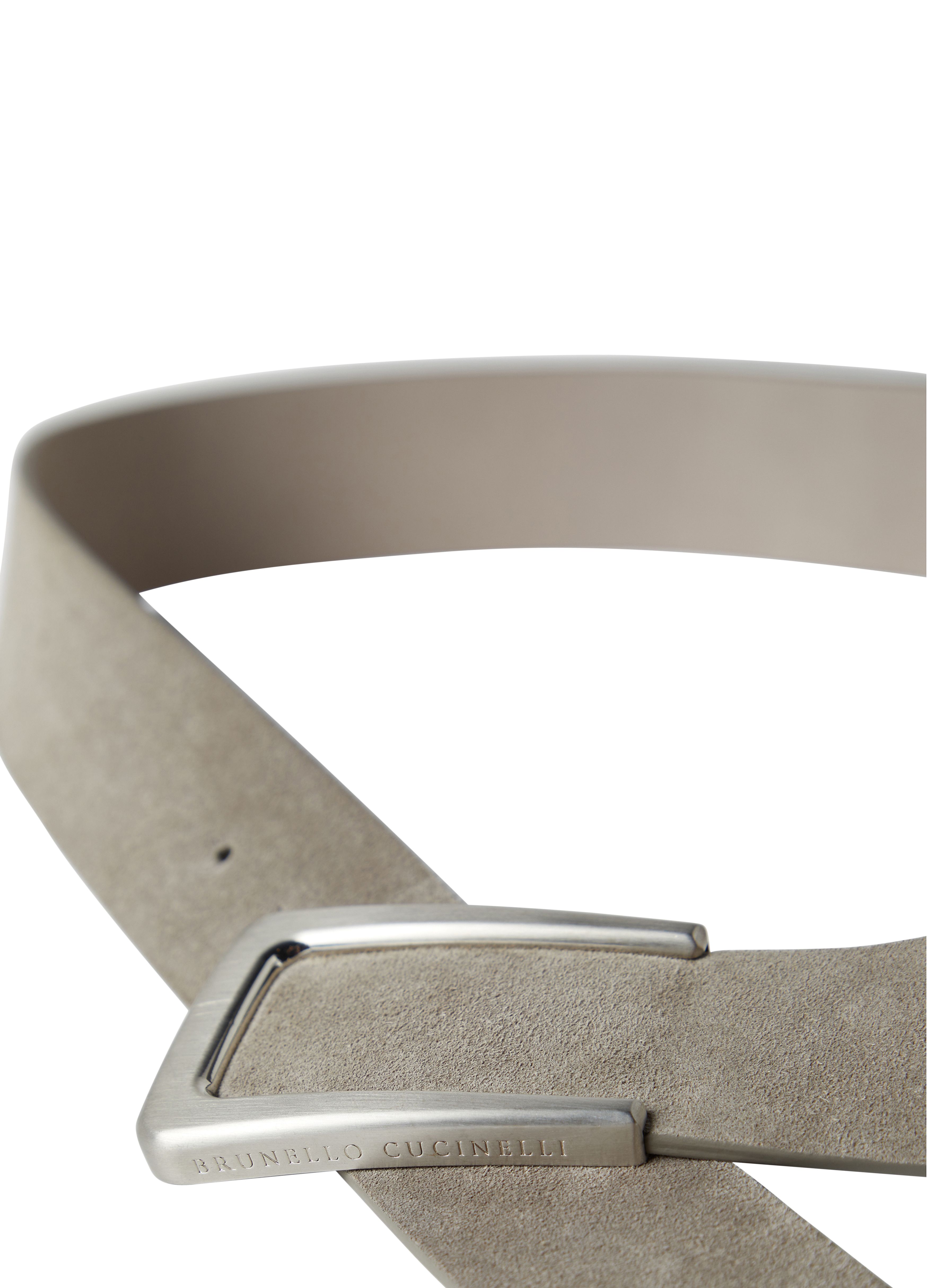 Brunello Cucinelli Suede calfskin belt