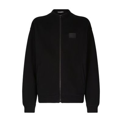 Dolce & Gabbana Zip-up sweatshirt with high neck