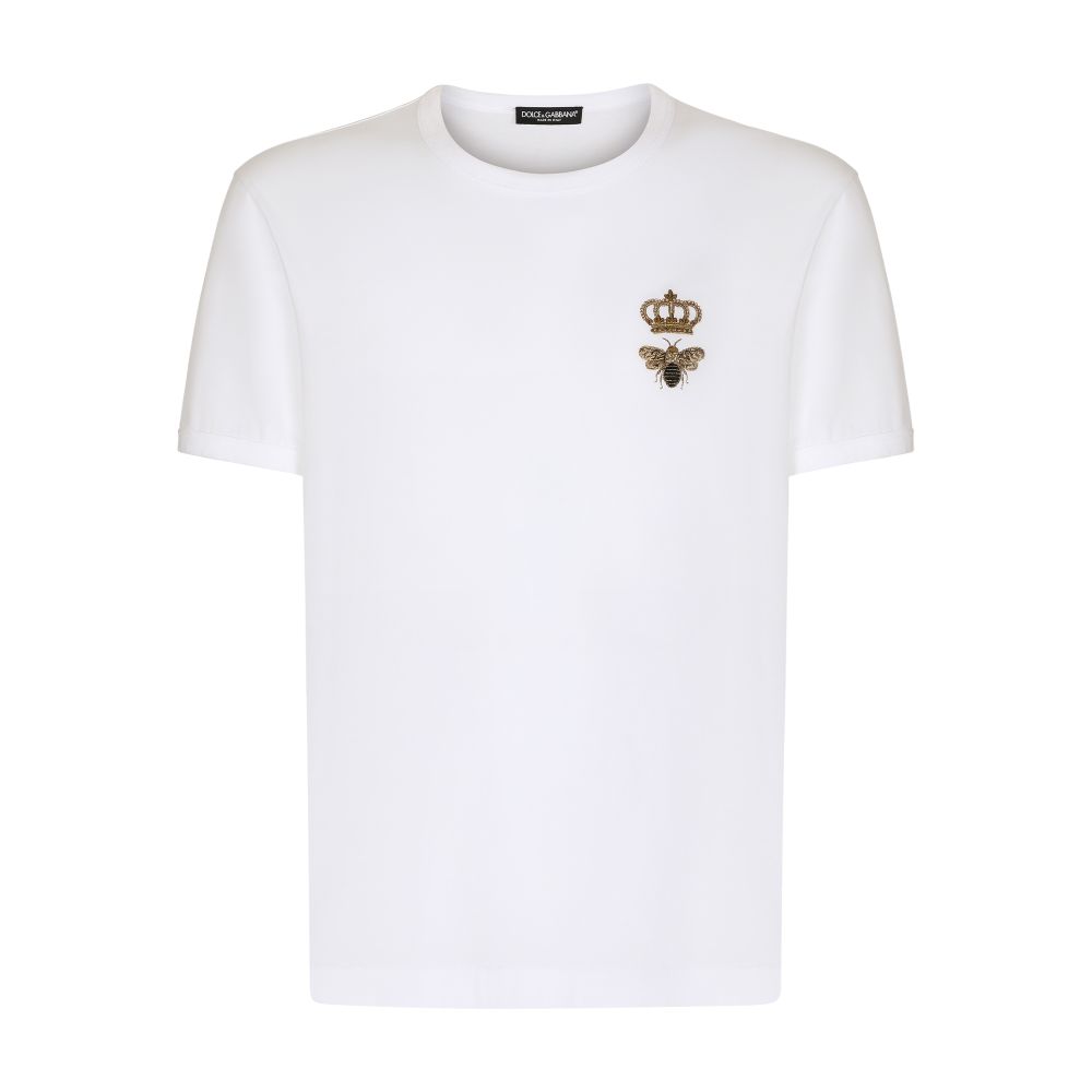 Dolce & Gabbana Cotton T-shirt with embroidery