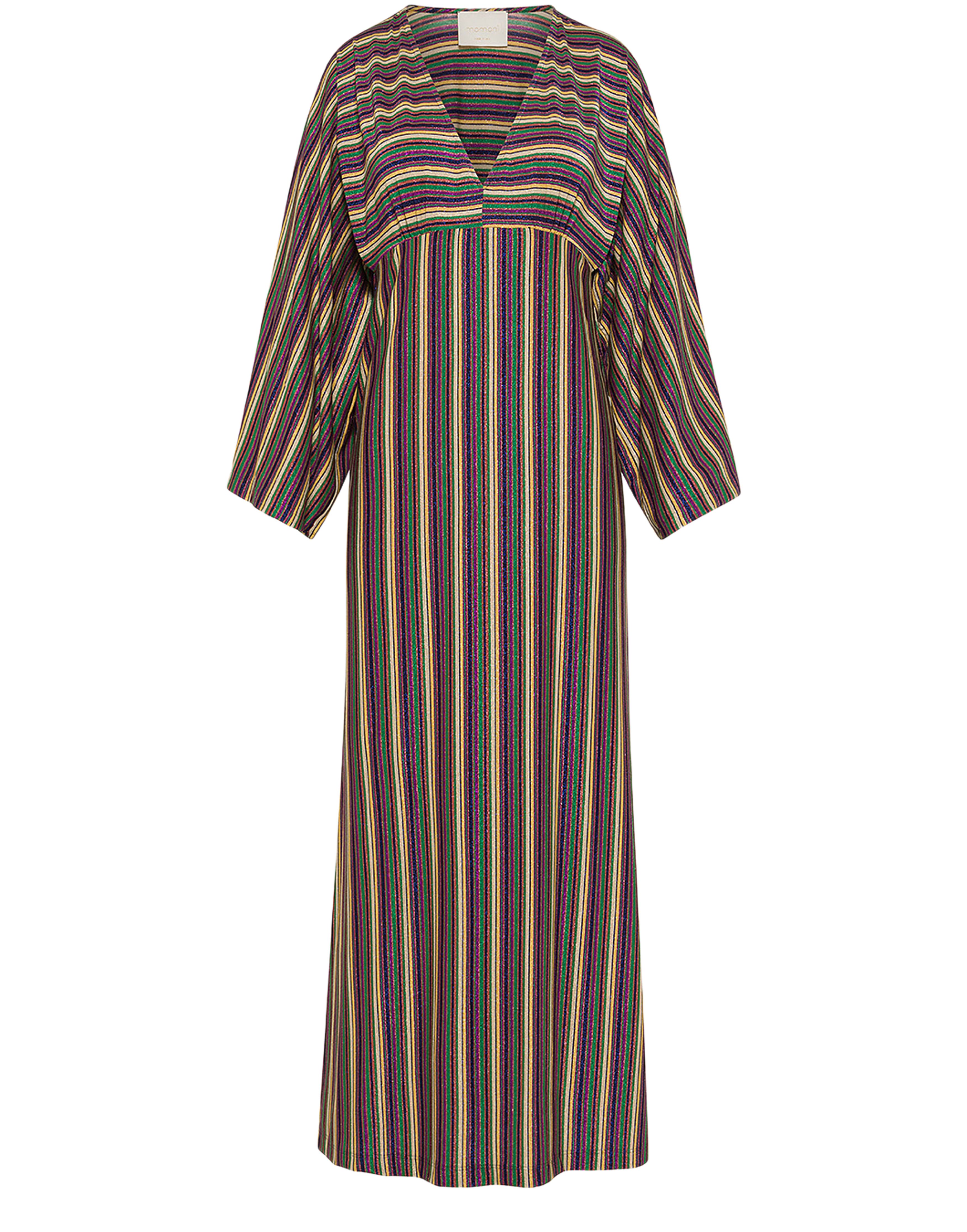  Margarida striped lurex jersey dress