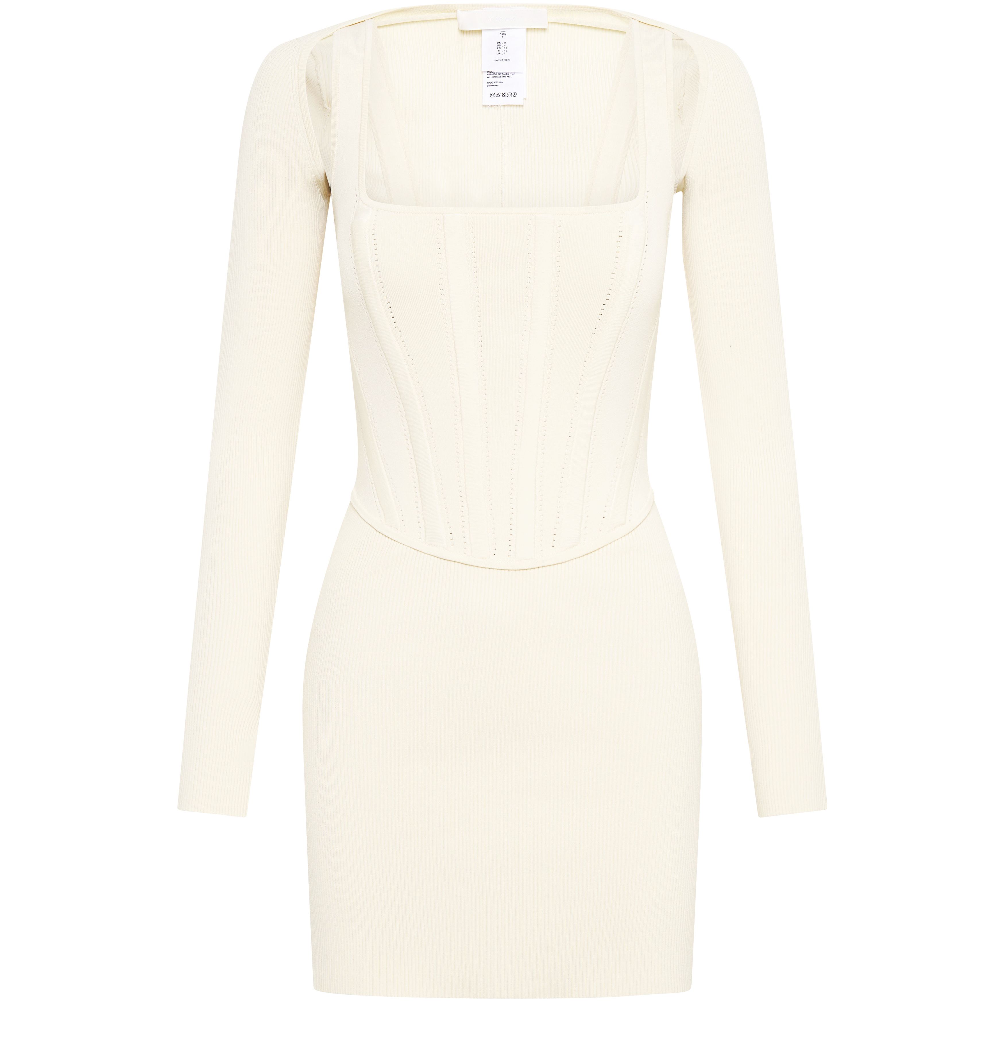 Dion Lee Pointelle corset mini dress