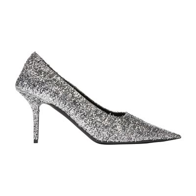 Balenciaga Square Knife 80mm metallic pumps