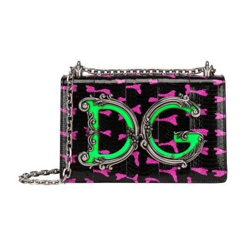 Dolce & Gabbana crossbody bag in printed elaphe