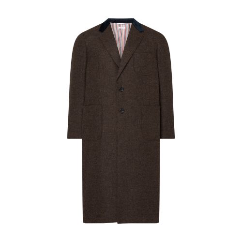 Thom Browne Elongated single-brested button coat