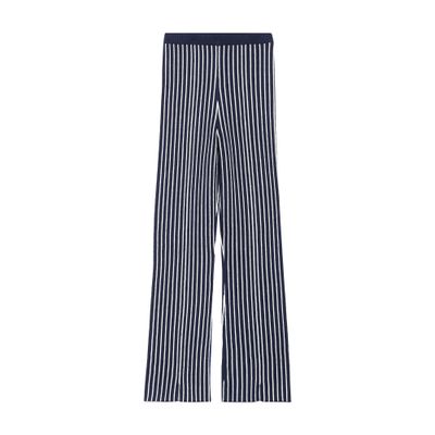  Stripy knit trousers