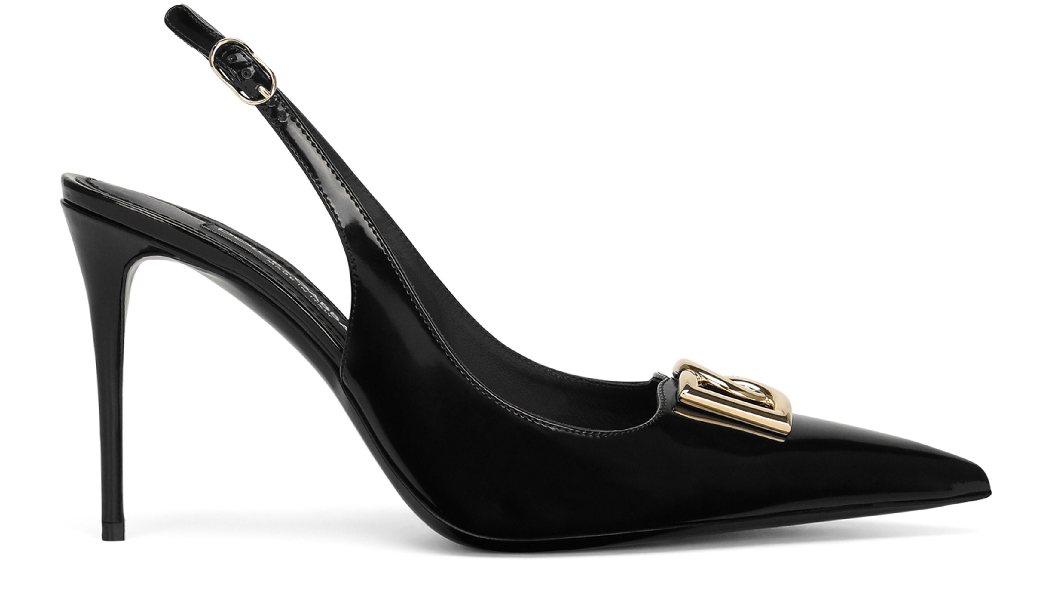 Dolce & Gabbana Polished calfskin slingbacks