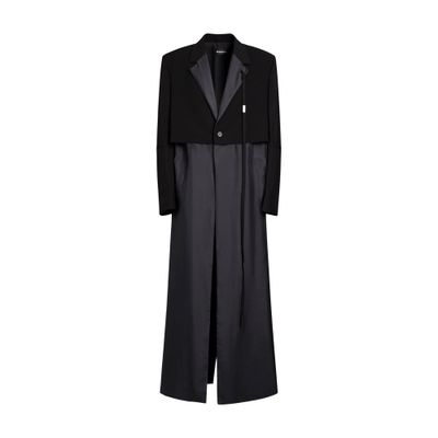 Ann Demeulemeester Gilliam x-long double layerlight trench coat