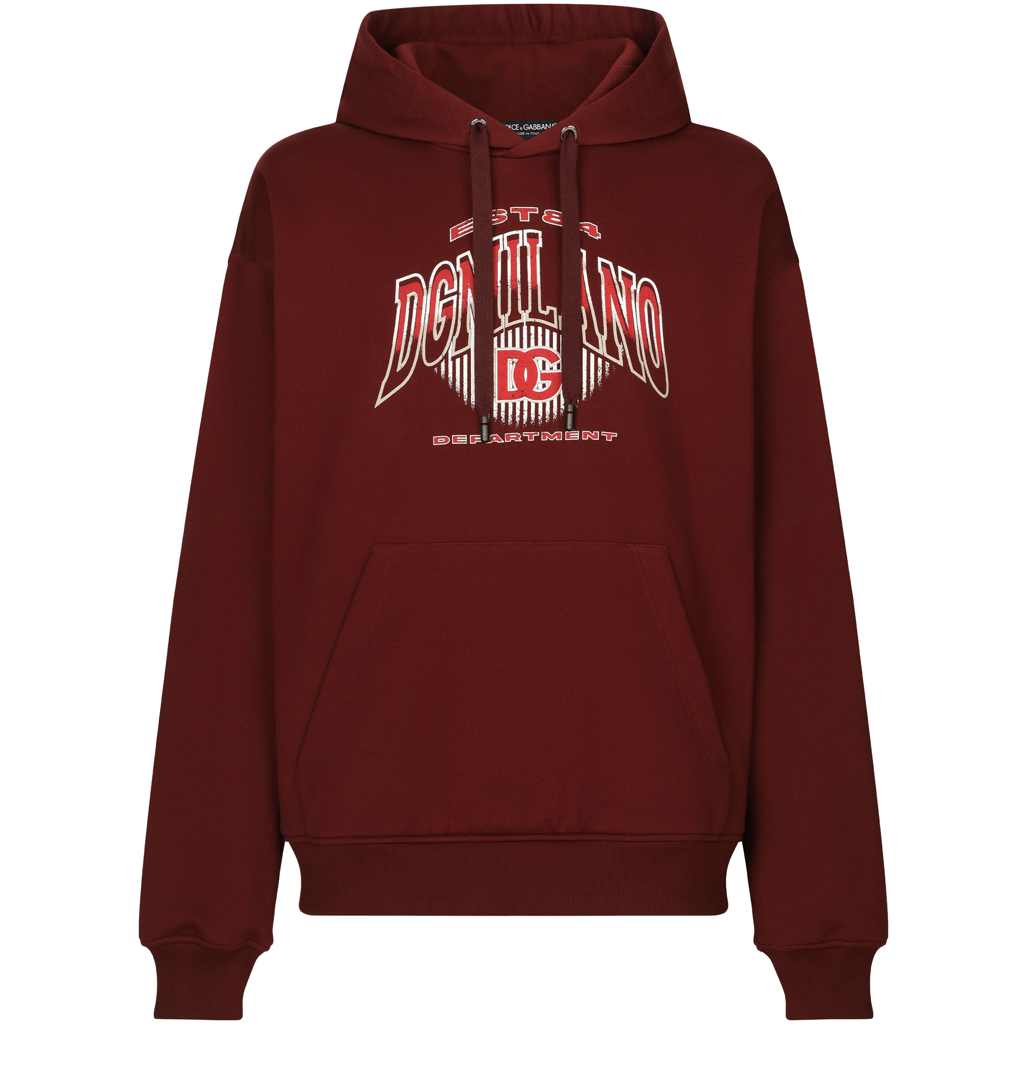 Dolce & Gabbana Hoodie in Jersey with Logo Print