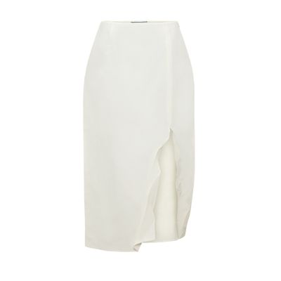 Prada Midi skirt made of paper-based technical fabric