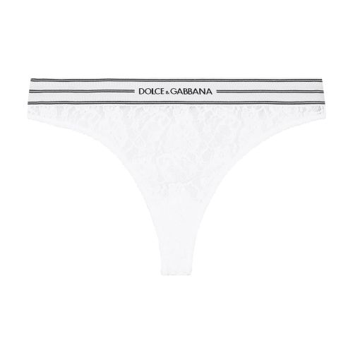 Dolce & Gabbana Lace thong with branded elastic