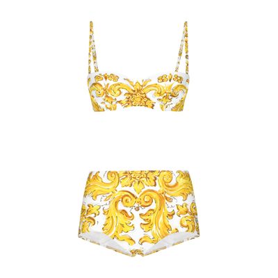 Dolce & Gabbana Majolica bikini top and bottoms