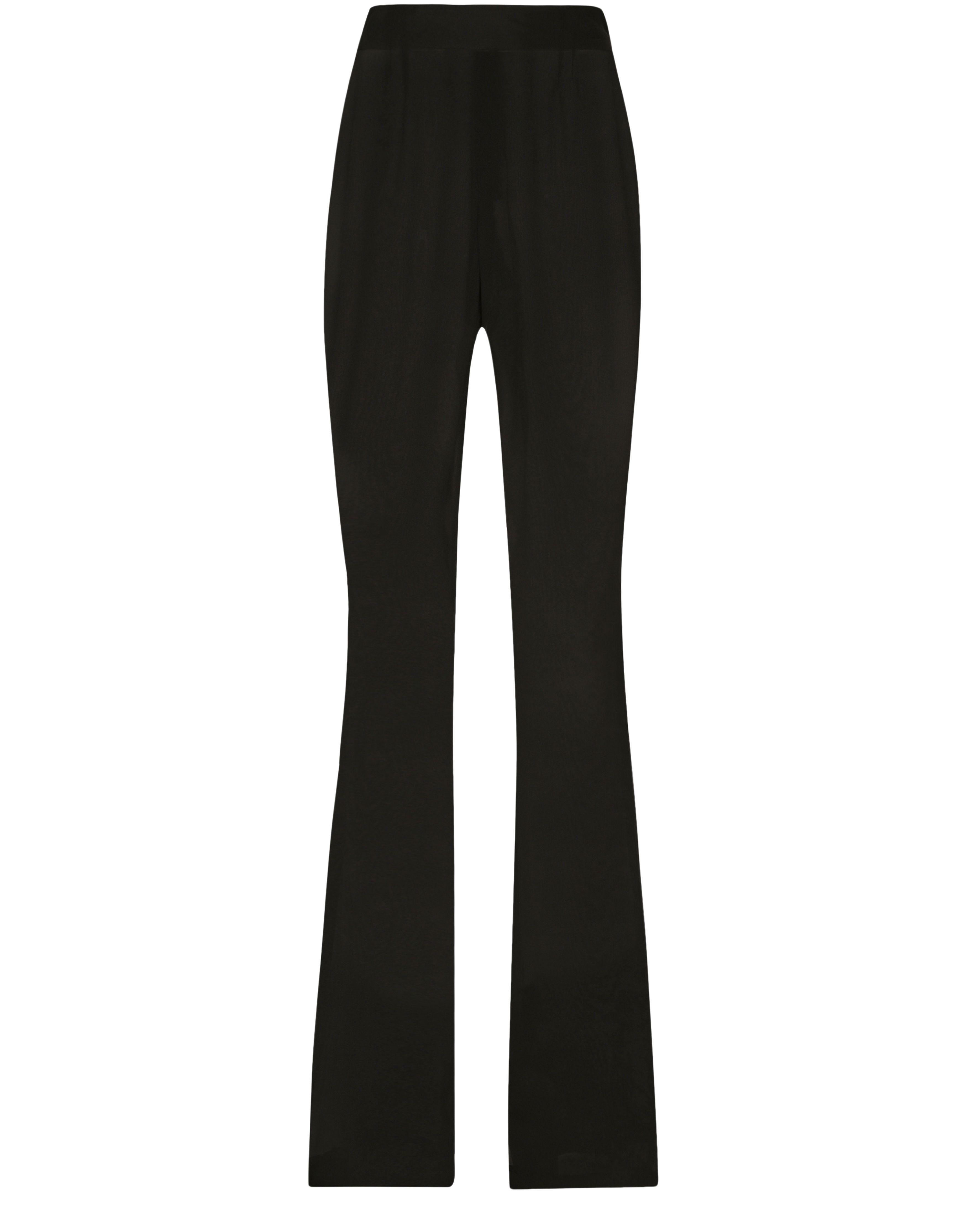 Dolce & Gabbana High-waisted flared chiffon pants