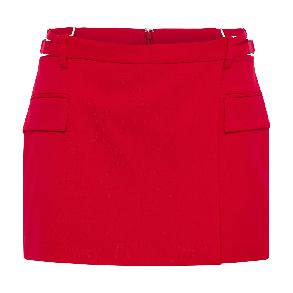 Dion Lee Lingerie wool mini skirt