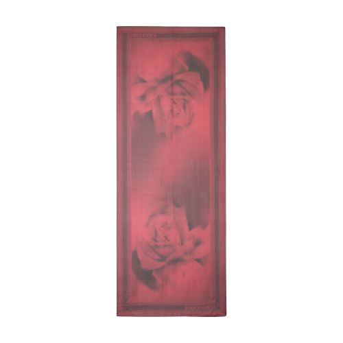 Alberta Ferretti Silk scarf with rose print