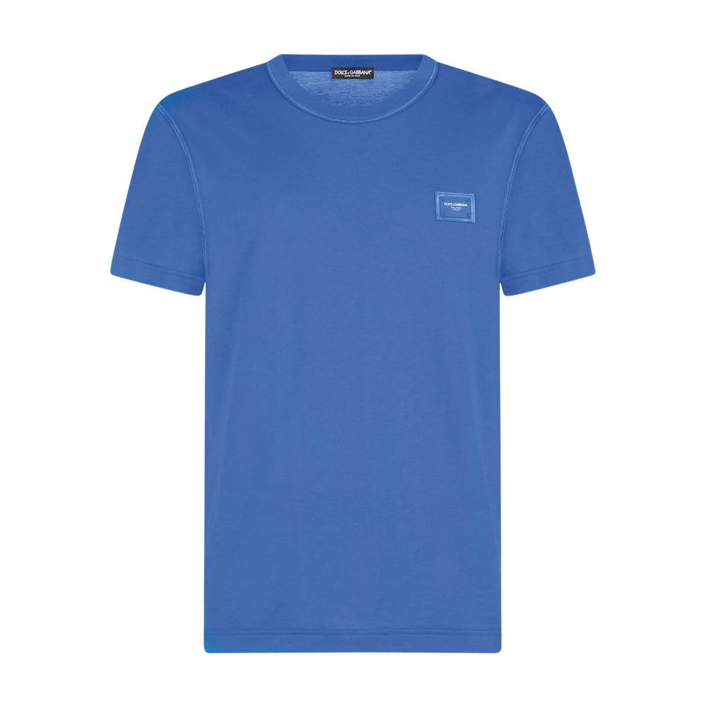 Dolce & Gabbana Cotton t-shirt with logoed plaque