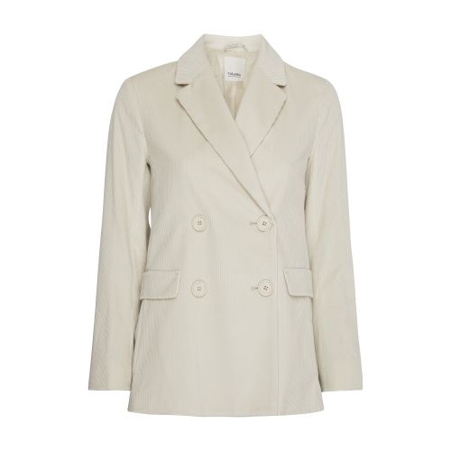 S Max Mara Agente double breasted curduroy jacket