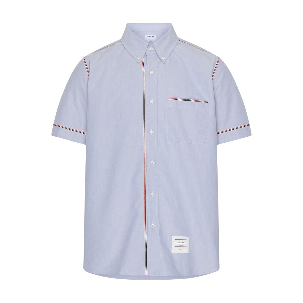 Thom Browne Straight fit short-sleeved shirt