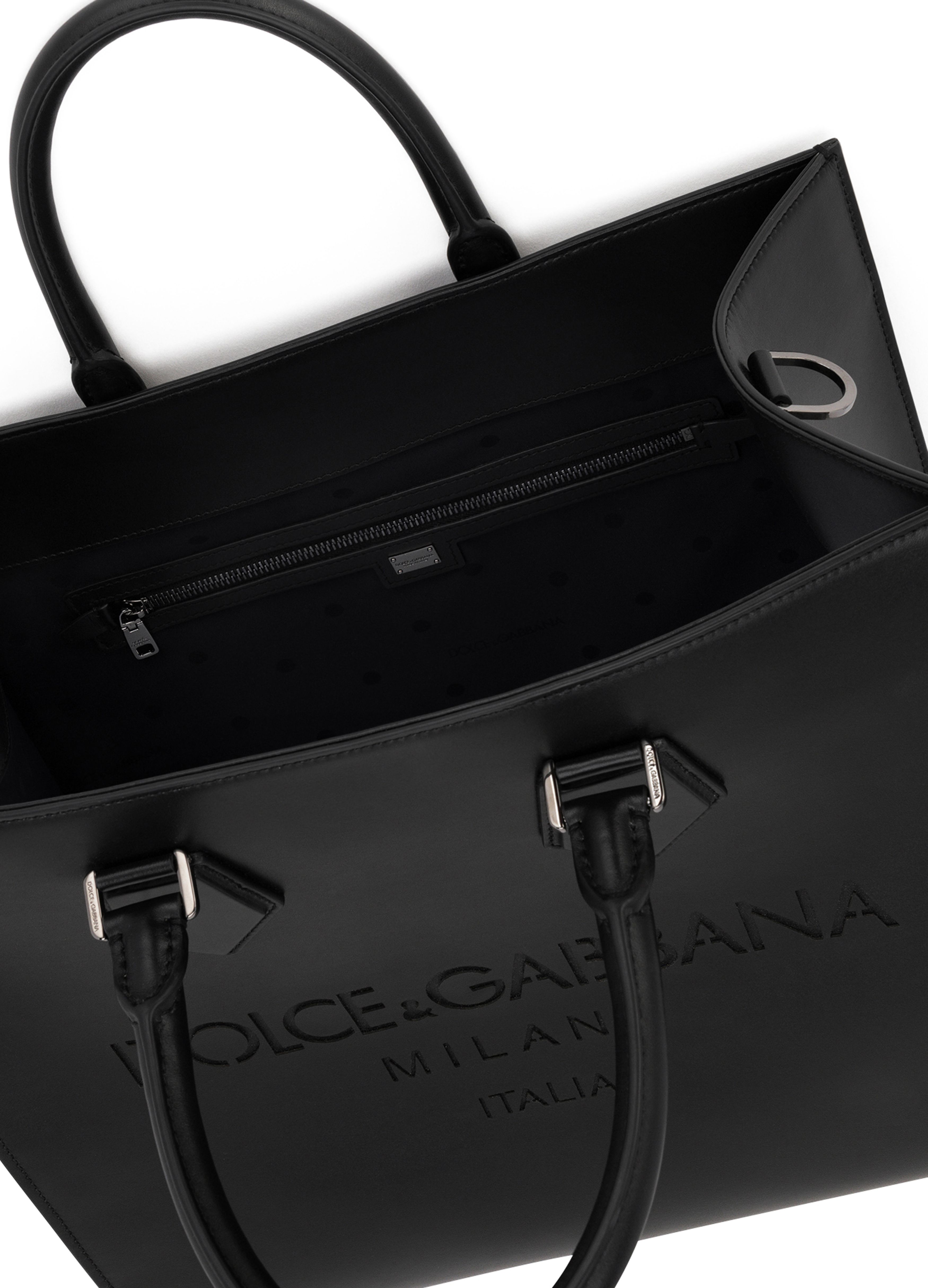 Dolce & Gabbana Calfskin Edge shopper with logo