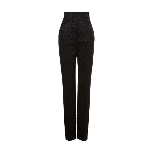 Alberta Ferretti Stretch damask trousers