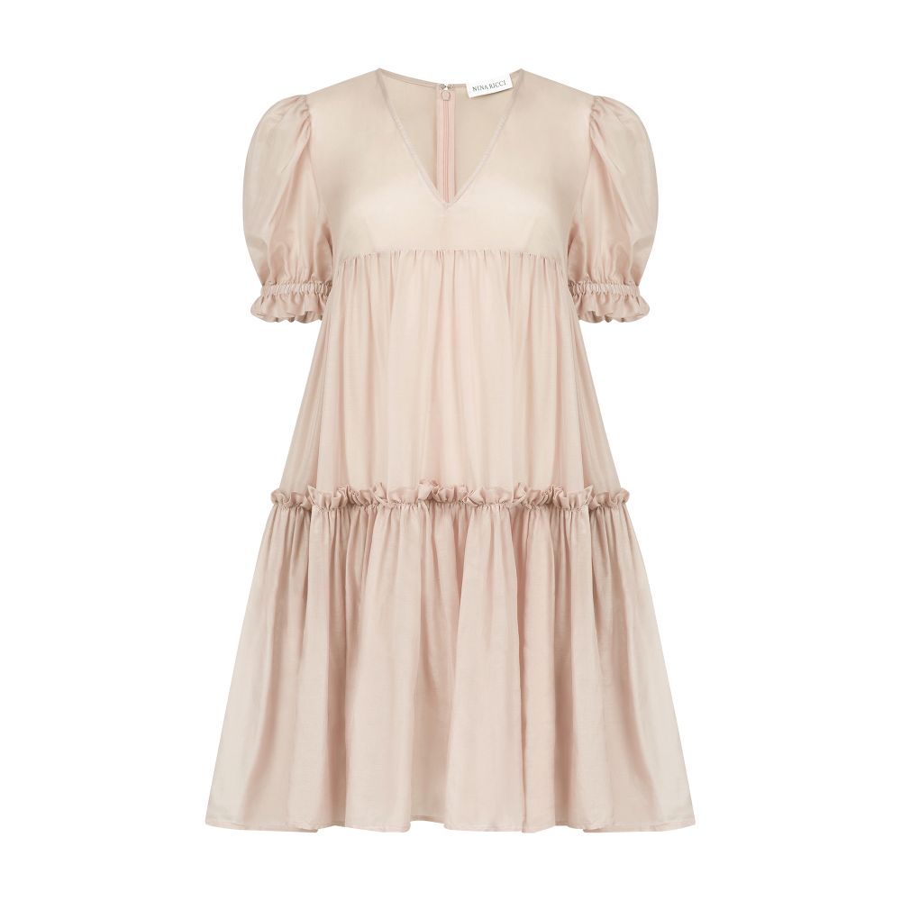 Nina Ricci Silk cotton blend babydoll dress