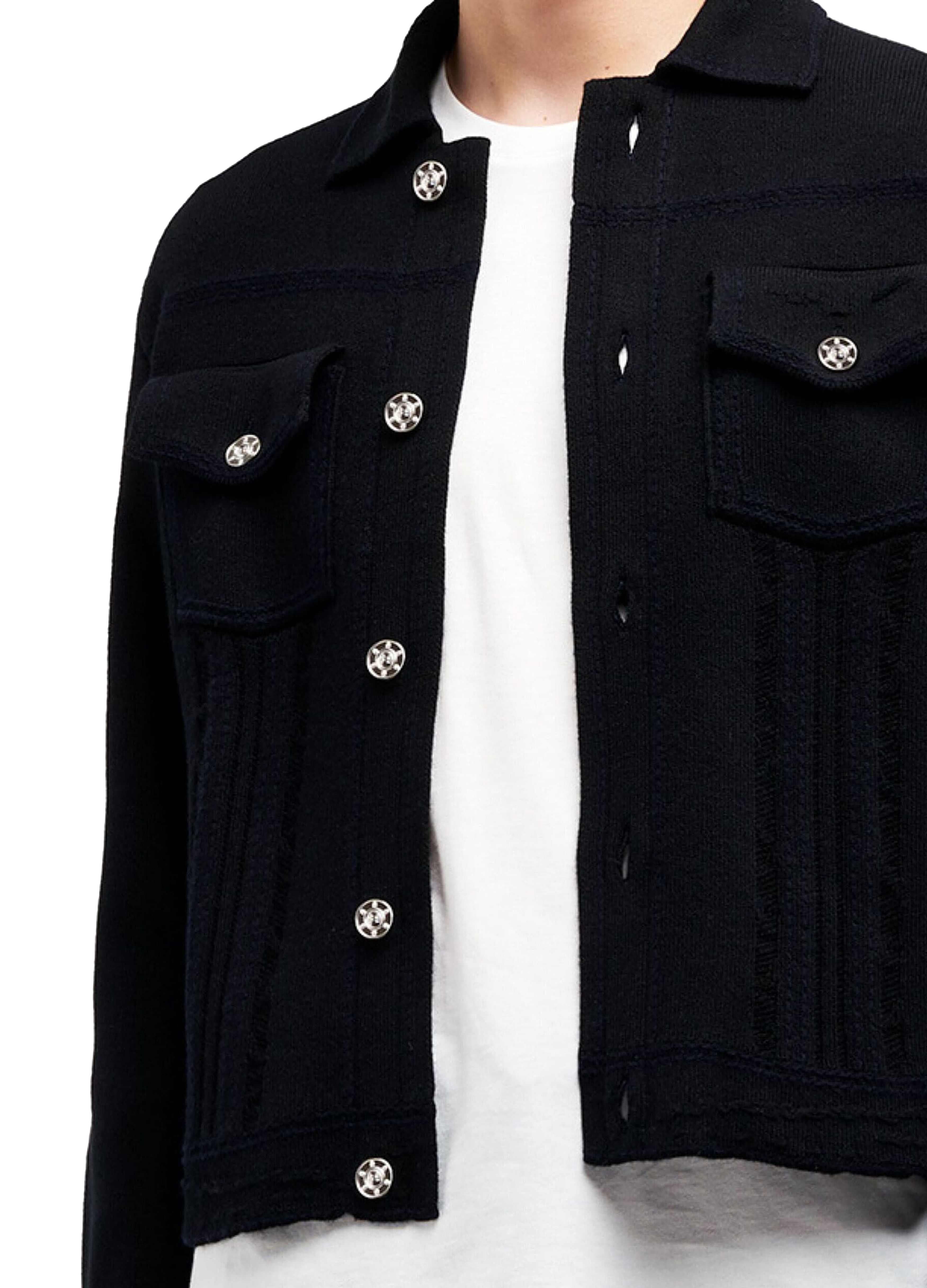 Barrie Denim cashmere and cotton jacket