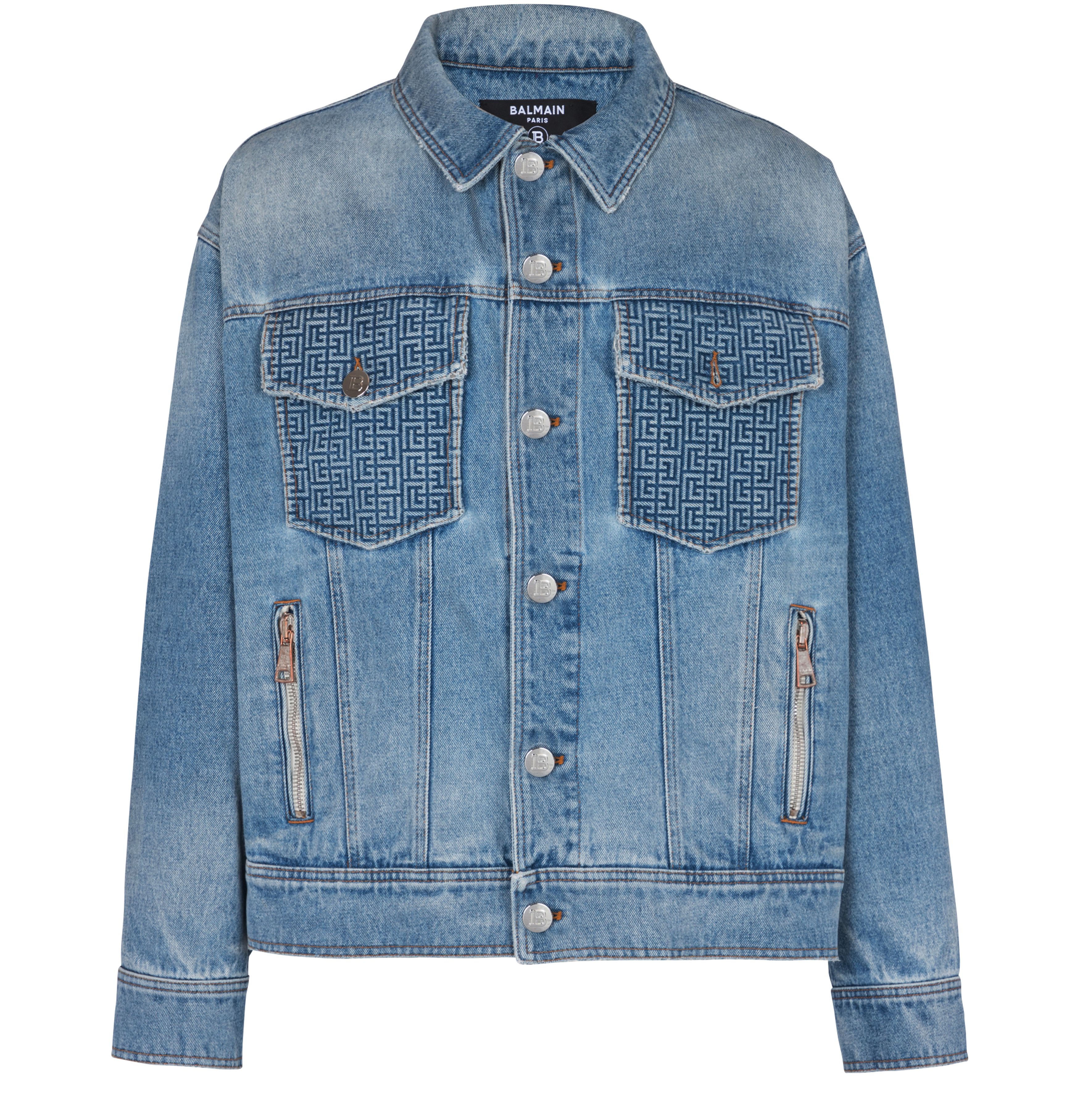 Balmain Balmain logo denim jacket