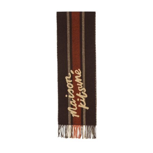 Maison Kitsuné College stripes scarf